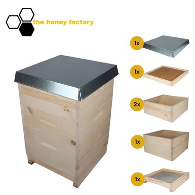 DNM 10 Deutsch Normal Bienenbeute SET Weymouthkiefer DIE KLEINE Montiert Imkerei