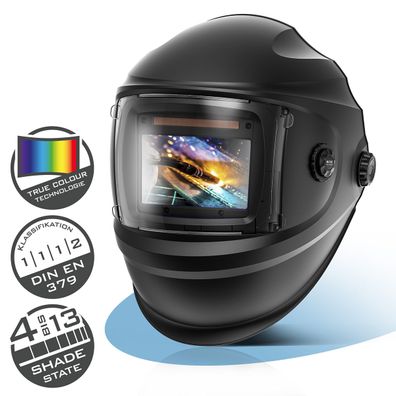 Stahlwerk Schweißhelm BULLET 3-in-1 Automatik-Schweißerhelm Schweißschild