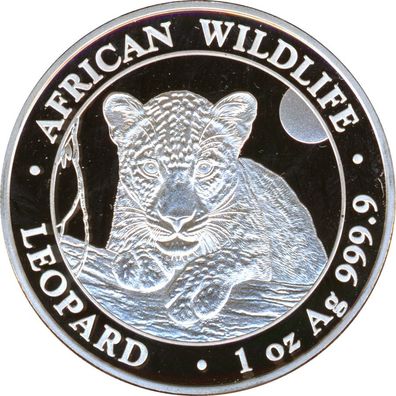 Somalia Republik 2025 - Leopard 1 Oz Silber