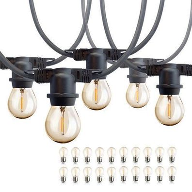 Gartengirlande MIMOSA Girland Set 10M + 20XE27 Glühbirne