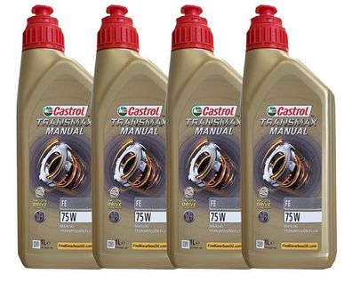 Castrol Transmax Manual FE 75W 4x1 L Schaltgetriebeöl FORD WSS M2C200-D2