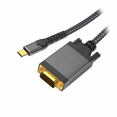 L58 USB-C auf VGA Kabel Adapter HDTV Projektor Monitor USB 3.1 Typ C 1080p, 2m