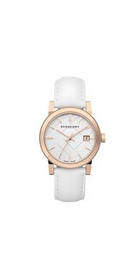 Burberry The City Damenuhr gold weiß