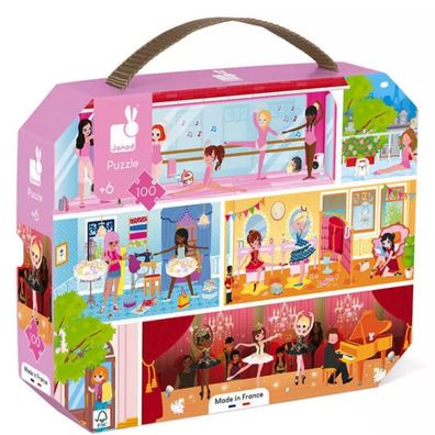 JANOD Puzzle im Koffer Ballettrad 100 Teile