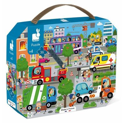 JANOD Puzzle im Koffer City 36 Teile