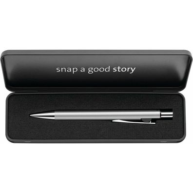 Pelikan Kugelschreiber Snap® silber Schreibfarbe blau