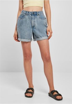 Urban Classics Damen Ladies High Waist Boyfriend Shorts TB4783