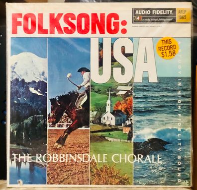 LP: The Robbinsdale Chorale: Folksong: U.S.A. (1962) Audio Fidelity AFLP 1965
