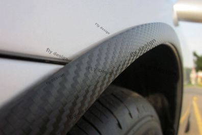 2x Radlauf CARBON opt seitenschweller 120cm Passend für Opel Adam Karosserieteile Fel
