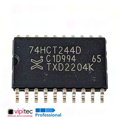 74HCT244 Leitungstreiber, 8-fach, Tri-State | SMD SO-20 5V TTL 125°C