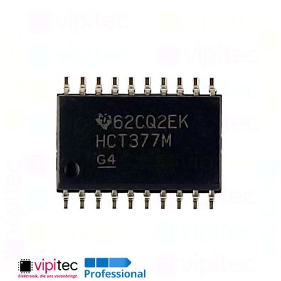 74HCT377 D-Flip-Flop, 8-fach, mit Data-Enable | SMD SO-20 5V TTL 125°C