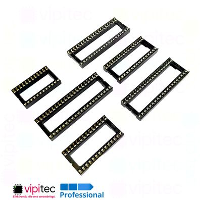 Weite IC Sockel 15,24mm DIP 24 28 32 40 42 Pin DIL Chip Fassung Halter Socket
