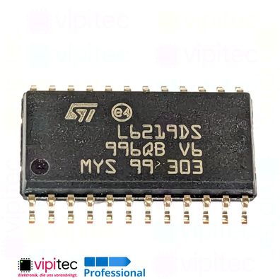 E-L6219DS Schrittmotor-Treiber 2-fach SMD SO24 TTL 10..46V Motor Stepper L6219DS