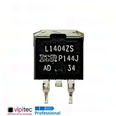 IRL1404 ZS N-Kanal MOSFET 40V 120A 230W 180ns SMD D2PAK TO-263AB IRL1404ZSTRLPBF