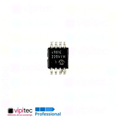 MCP4901 8-Bit Digital-Analog-Konverter mit SPI SMD MSOP-8 2,7..5,5V DA Wandler