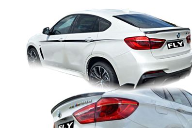 Spoiler passend für BMW X6 35i 50i 30d xDrive 40d - ABS Schwarz Sportlich Tuning