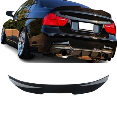 Neu Heckspoiler FÜR BMW E90 Limousine 2005?13 PSM-STIL 3FACH Lackiert IN Schwarz NEU
