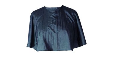 Beauty-Tex Frisierumhang kurz Shorty Crash 100% Nylon royalblau