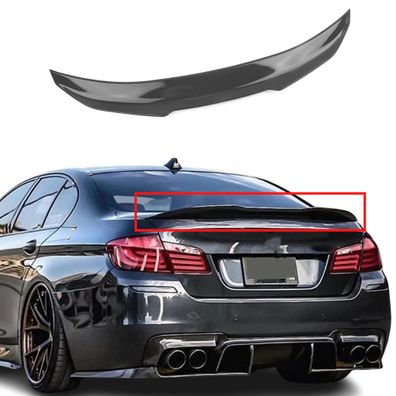 Autospoiler passend für BMW F10 5er 520i 523 530, Kofferraum Slim Spoiler Schwarz
