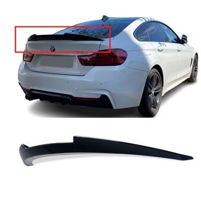 Heckspoiler passt für BMW F36 4er Coupe Schwarz Glanz V-Still mit ABE Spoiler