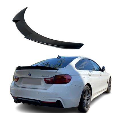 Autospoiler passend für BMW F36 Tuning 4er Coupe, Kofferraum Slim Spoiler V Style