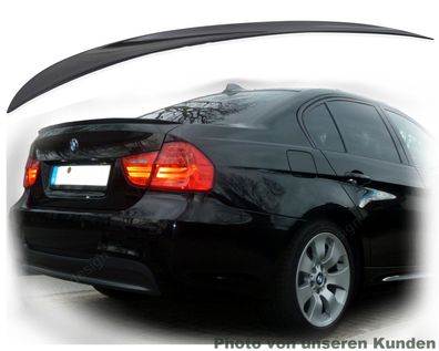 FLY Black painted Style passend für BMW E90 M Uni 668 Spoiler unbiegsam ABS autotunin