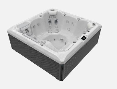 Wellis Peaklife Whirlpool Atlas Life Deluxe 6 Personen 215 x 215 x 86 cm 43 Düsen