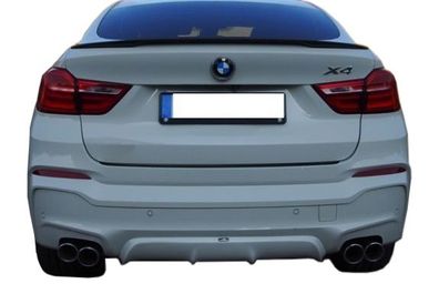 Neu passt für BMW F26 X4, P-Still Spoiler in Schwarz 475 aus ABS Materia