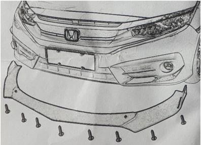 Frontspoiler front splitter vorne spoiler schwert lippe diffusor für VW Derby