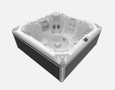 Wellis Peaklife Whirlpool Elbrus Life Deluxe 7 Personen 236 x 236 x 95 cm 61 Düsen
