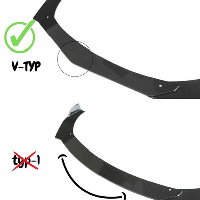 StoßStange Spoiler Frontlippe Frontspoiler für Chevrolet C2500 Carbon Look V-Typ