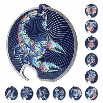 KADAX Flaschenöffner, Zodiak Design, Bieröffner aus Edelstahl