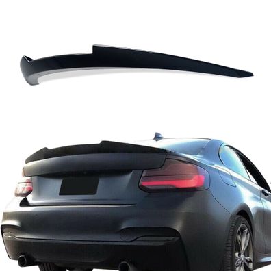 Neu Spoiler passend für BMW F22 F87 2er, tuning V stil body kit Heckspoiler Schwarz