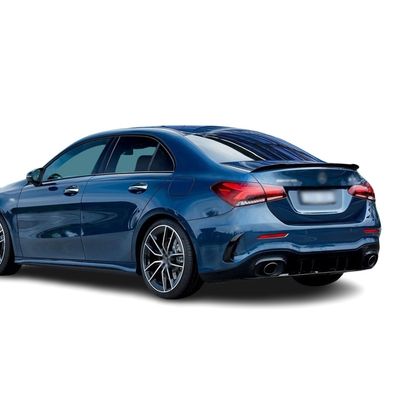 Heckspoiler Passend für Mercedes V177, A-Klasse in V-Design (A35 Optik), Schwarz, ABS