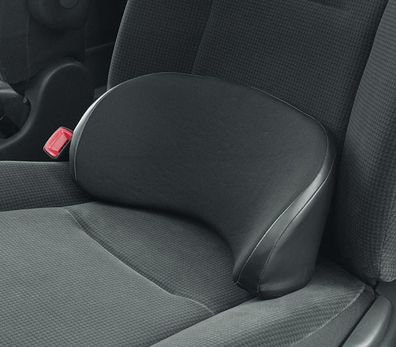 Für Sitzkissen, Rückenkissen für Auto, Lendenkissen, universal, Kunstleder Schwarz