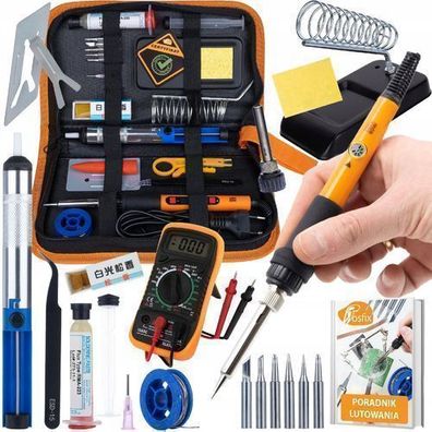 Rosfix Set Lötstation Pitbull 60W mit Multimeter XL830L | 200–450°C 9in1