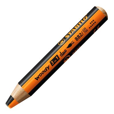 Stabilo 882/220-750 Stabilo Multitalentstift woody 3 in 1 duo, orange/schwarz