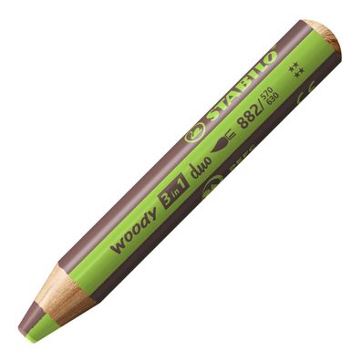 Stabilo 882/220-425 Stabilo Multitalentstift woody 3 in 1 duo, orange/mittelblau