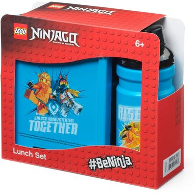Room Copenhagen LEGO Lunch Set Ninjago blau Lunchbox mit Trinkflasche Kinder Brotdose