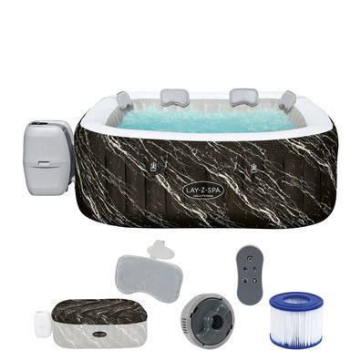 LAY-Z-SPA® LED-Whirlpool Hollywood AirJet™ für 6 Personen 180 x 180 x 66 cm, Marmo