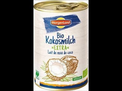 MorgenLand 6x Bio Kokosmilch extra 400ml