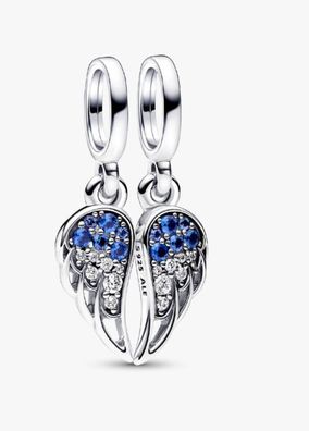 Pandora Teilbarer Engelsflügel Charm Anhänger 925 Silber