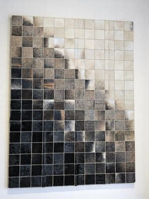 Patchwork Kuhfell Teppich – Farbverlauf & Rechteckig