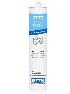 Ottoseal S 117 Naturstein Silikon 310 ml für Dehnungs Anschlussfugen Bau Sanitär