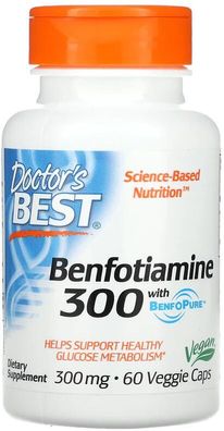Doctor´s Best Benfotiamine with BenfoPure, Kapseln