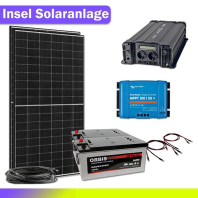 Insel Solaranlage 3000W Komplettset Plug & Play 24V / 230V