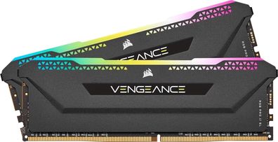 Corsair Vengeance RGB PRO SL schwarz DIMM Kit 32GB, DDR4-3200 CMH32GX4M2Z3200C16