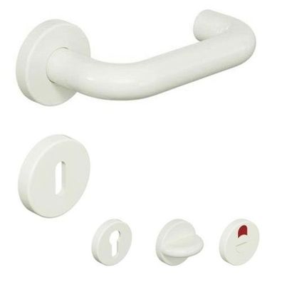 HEWI 111 Rosettengarnitur Kunststoff reinweiß Türdrücker Drückergarnitur