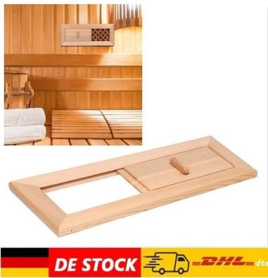 Sauna Lüftungsklappe Lüftungsschieber Abluftschieber Entlüftungsventil Abluft DE