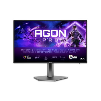 AOC AGON PRO AG326UD - OLED-Monitor - Gaming - 81.3 cm (32") (31.5" sichtbar) - 3840